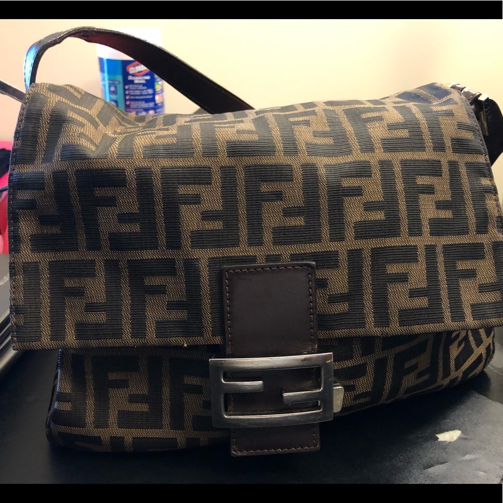 Authentic Preowned Fendi Zucca Mama Baguette bag